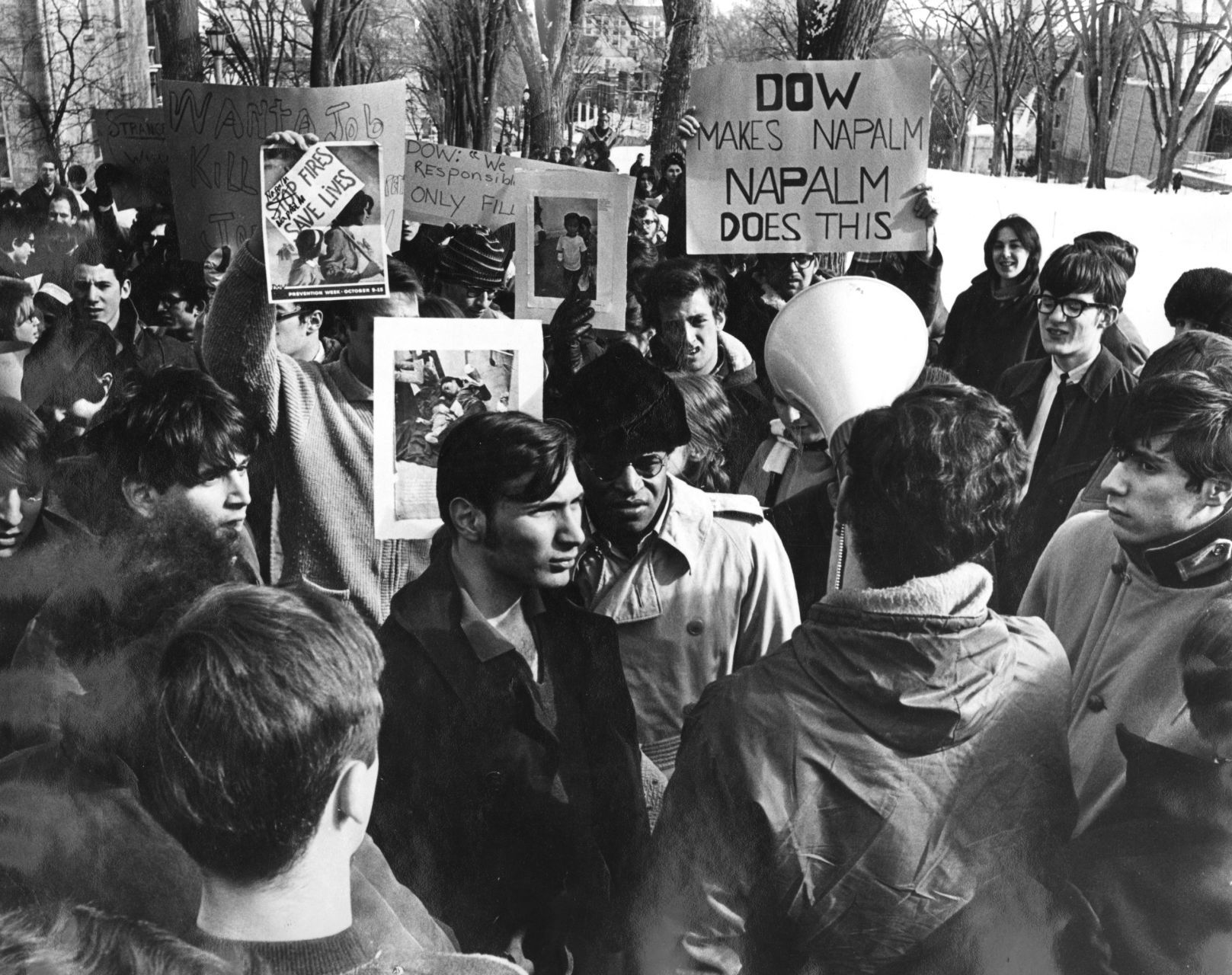 Protesting napalm